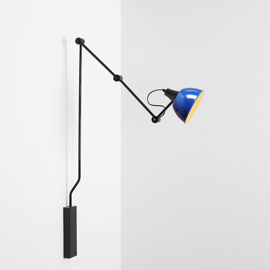 AIDA ADJUSTABLE ARM LIGHT SHADE COBALT - DYKE & DEAN