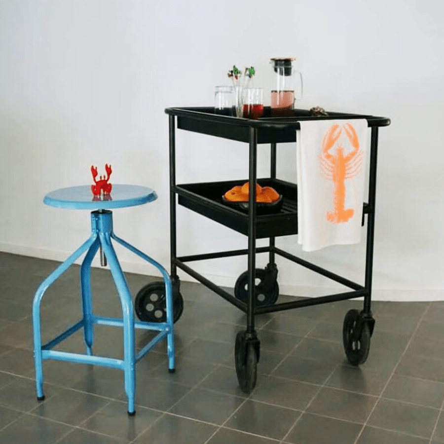 CHAISES NICOLLE DACTYLO ADJUSTABLE SWIVEL STOOL - DYKE & DEAN