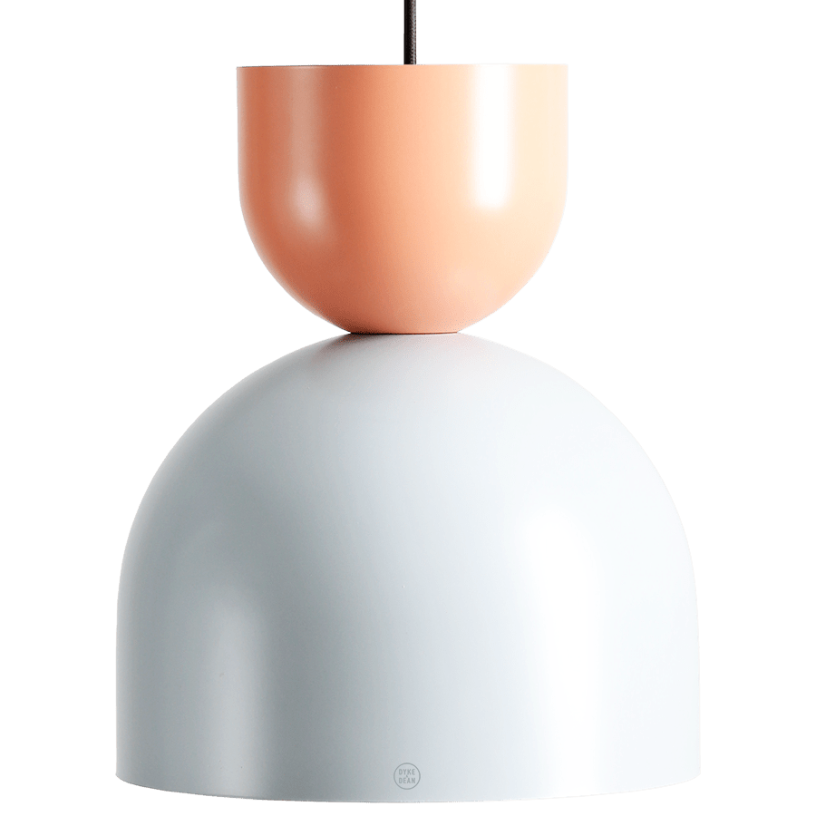 MODULAR PENDANT DARK GREY & CORAL - DYKE & DEAN