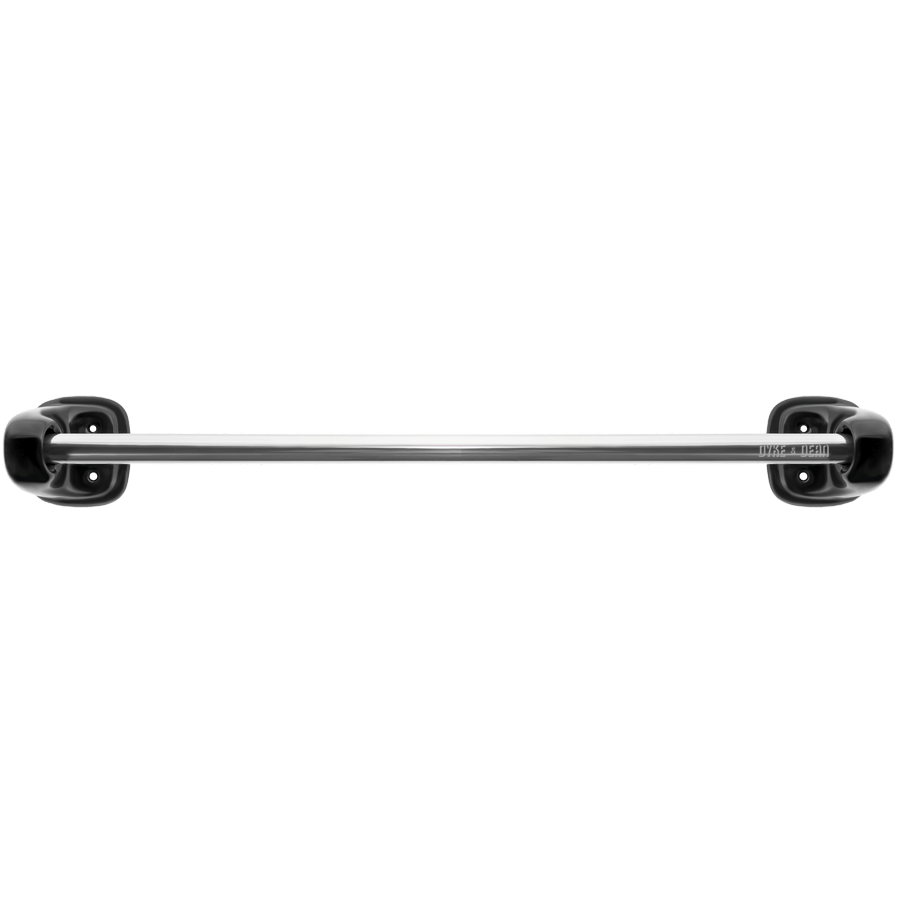 TRADITIONAL PORCELAIN TOWEL BAR SET BLACK - DYKE & DEAN