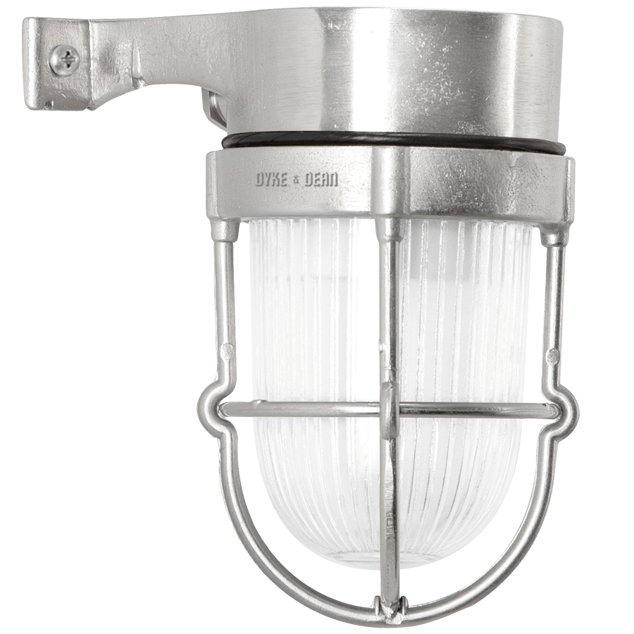 WALL ARM NICKEL BULKHEAD LAMP - DYKE & DEAN