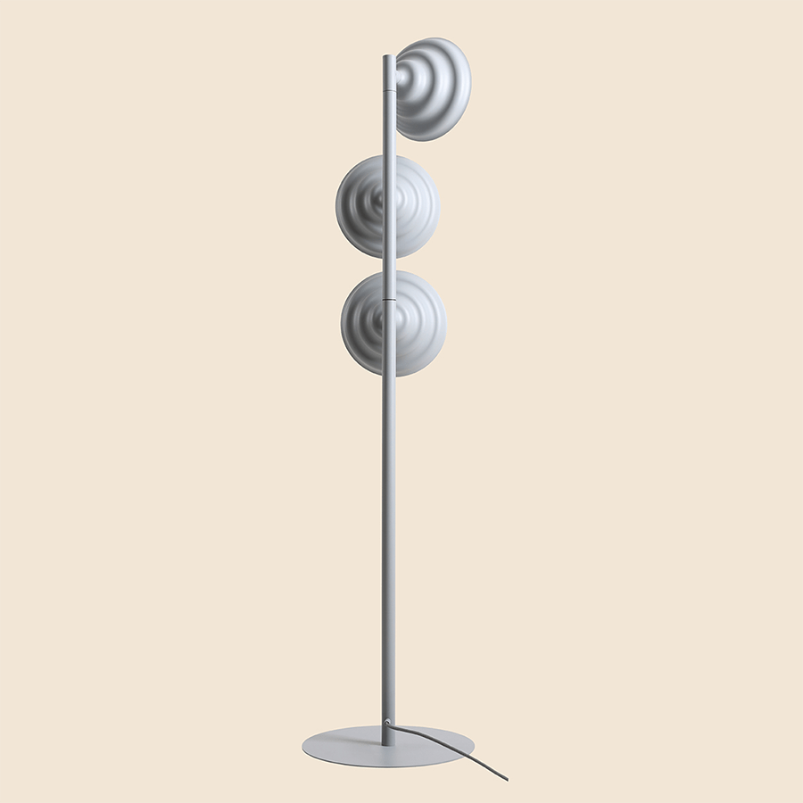 WAVE 3 LIGHT FLOOR LIGHT GREY - DYKE & DEAN