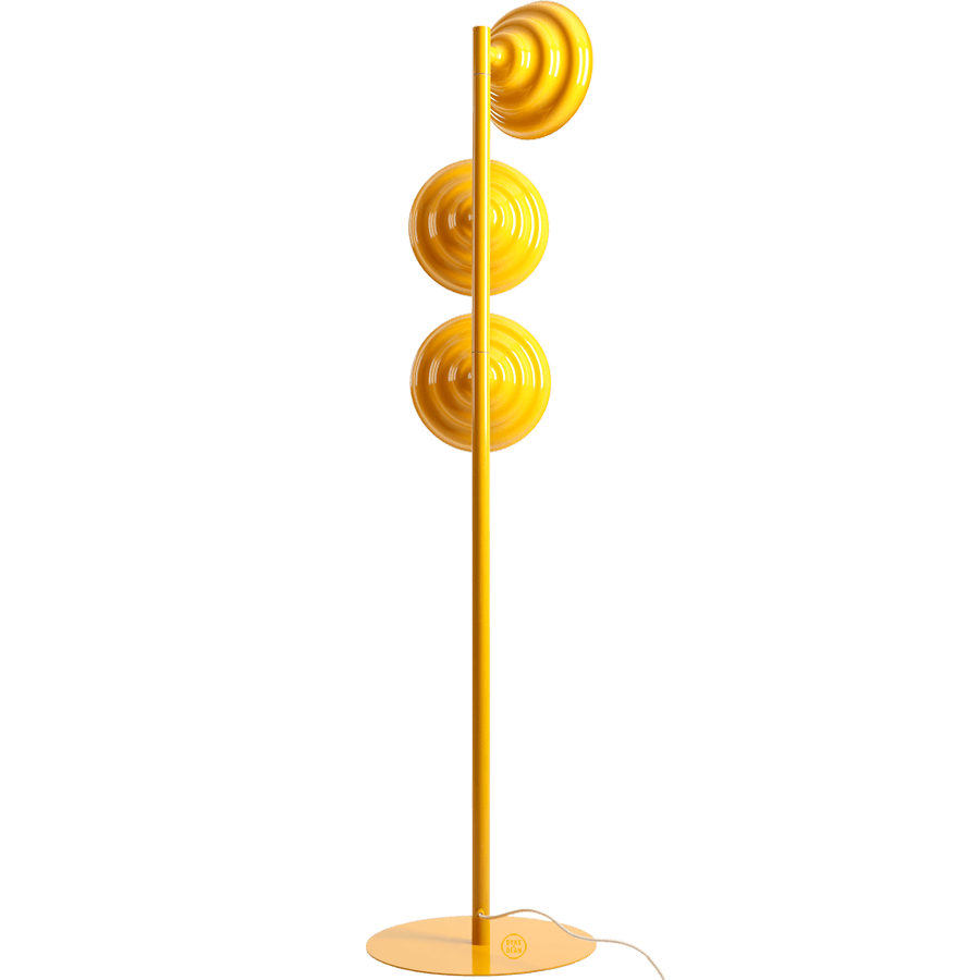 WAVE 3 LIGHT FLOOR LIGHT YELLOW - DYKE & DEAN