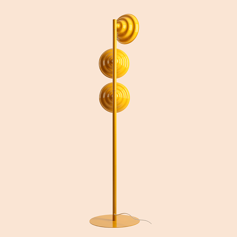WAVE 3 LIGHT FLOOR LIGHT YELLOW - DYKE & DEAN