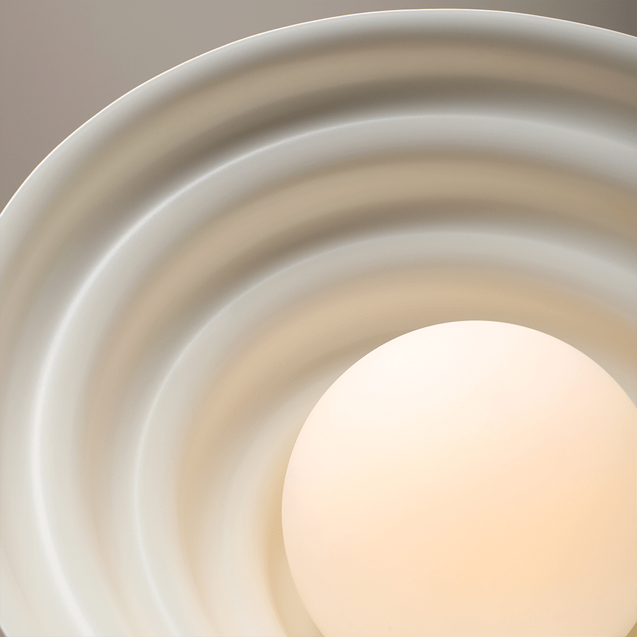 WAVE HANGING PENDANT LIGHT CREAM XL - DYKE & DEAN