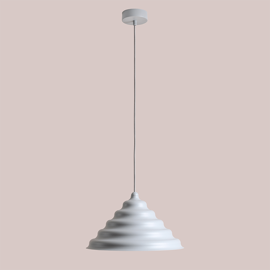 WAVE HANGING PENDANT LIGHT GREY L - DYKE & DEAN