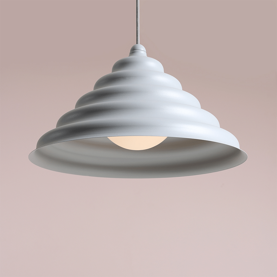 WAVE HANGING PENDANT LIGHT GREY XL - DYKE & DEAN