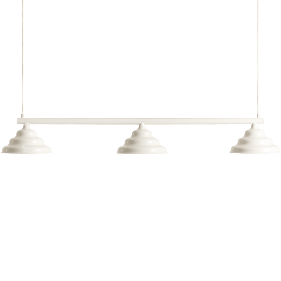 WAVE SUSPENSION BAR PENDANT 3 LIGHT CREAM - DYKE & DEAN
