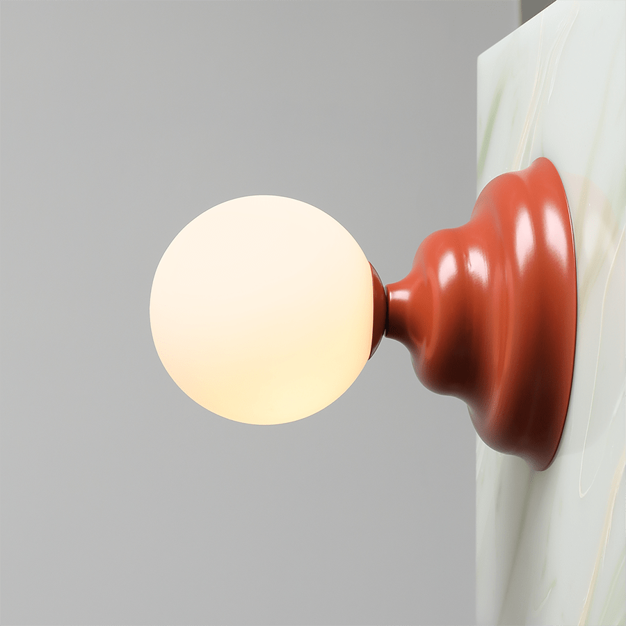 WAVE WALL LIGHT RED SMALL - DYKE & DEAN