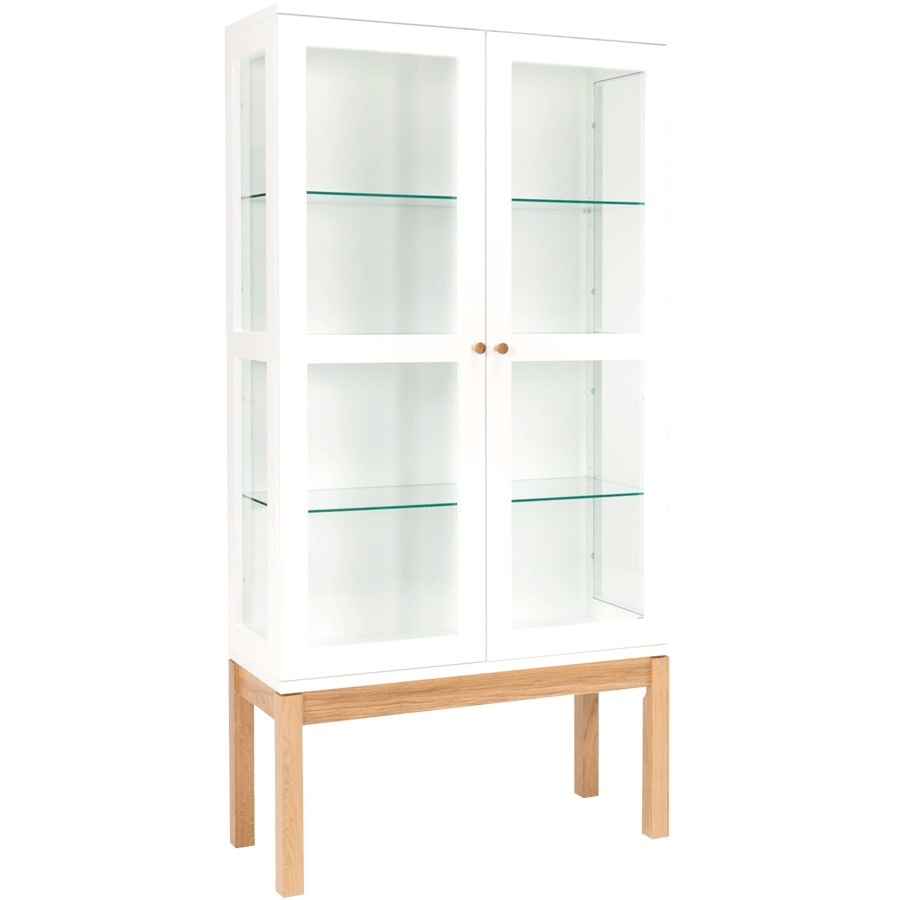 Oak display cabinet discount ikea