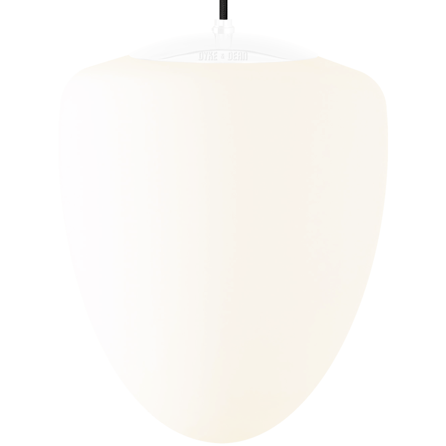 ACORN PENDANT WHITE 350mm DYKE DEAN