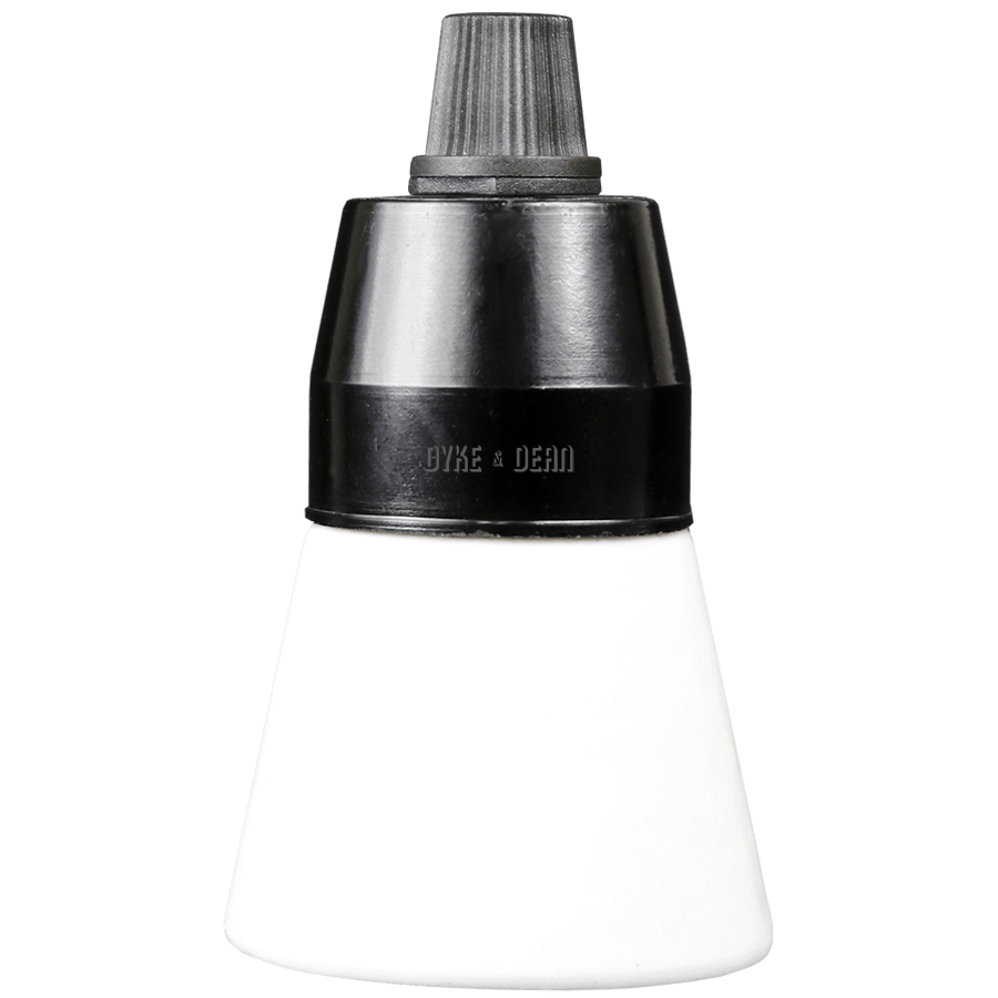 BAKELITE AND CERAMIC FLARED BULB HOLDER