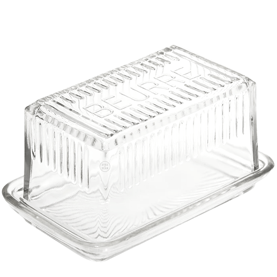 BEURRE GLASS BUTTER DISH DYKE & DEAN