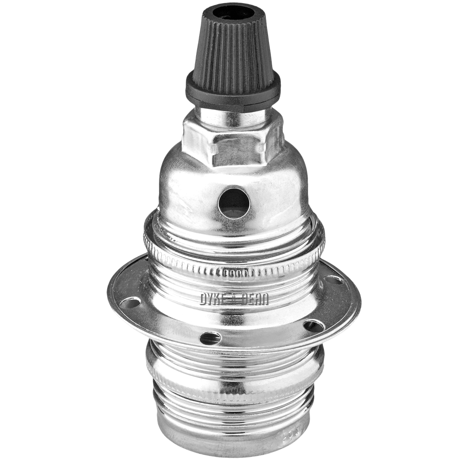 CHROME E14 SMALL SCREW BULB HOLDER