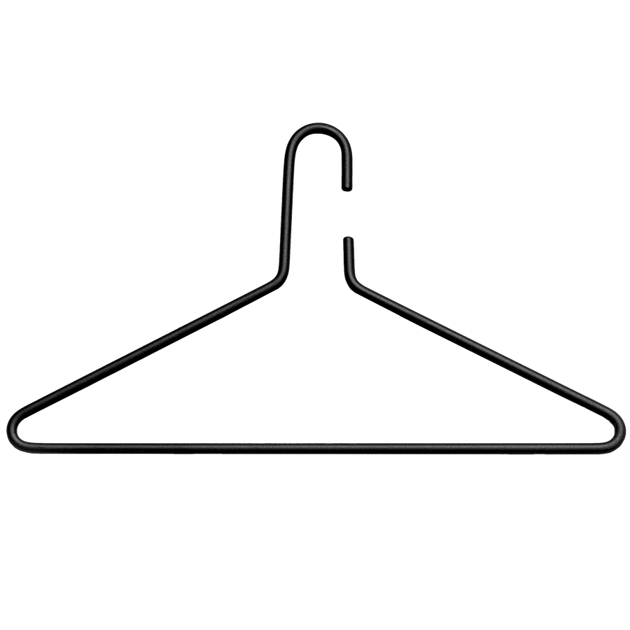 Clothing hangers with deals clips