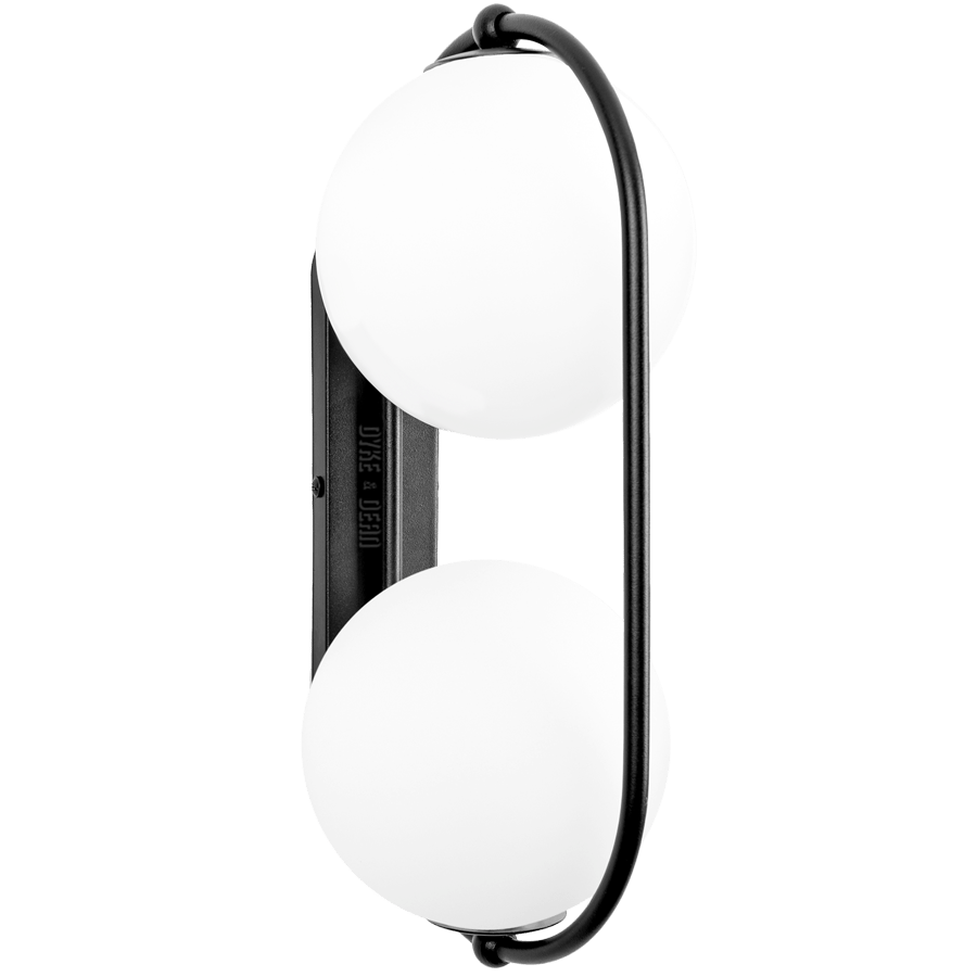 Double globe best sale wall light