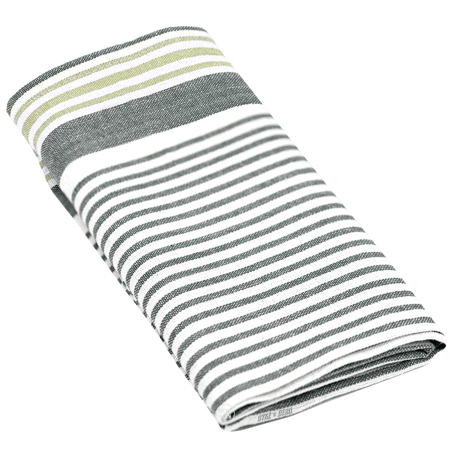 Lime green best sale striped towels