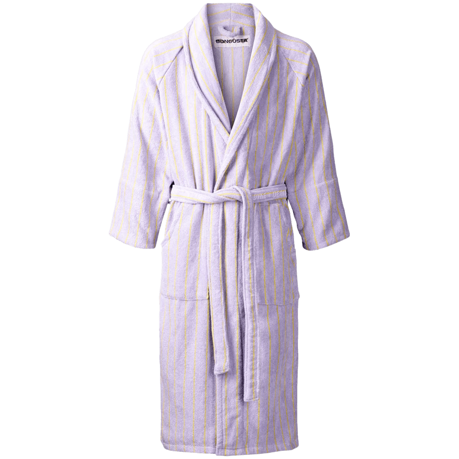 NARAM BATH ROBES LILAC & NEON YELLOW DYKE & DEAN