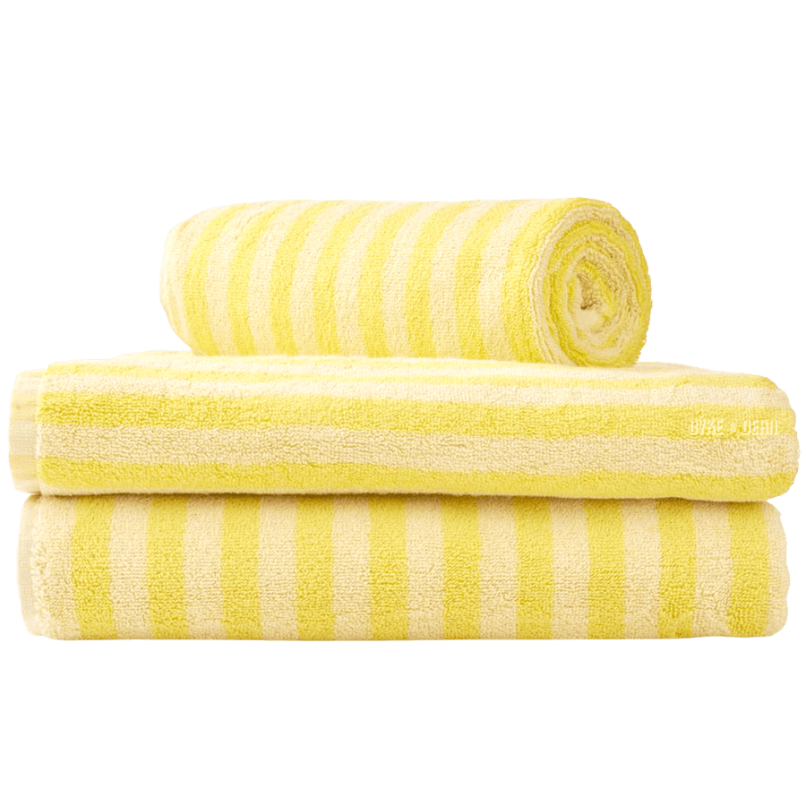 Yellow bath towels sale