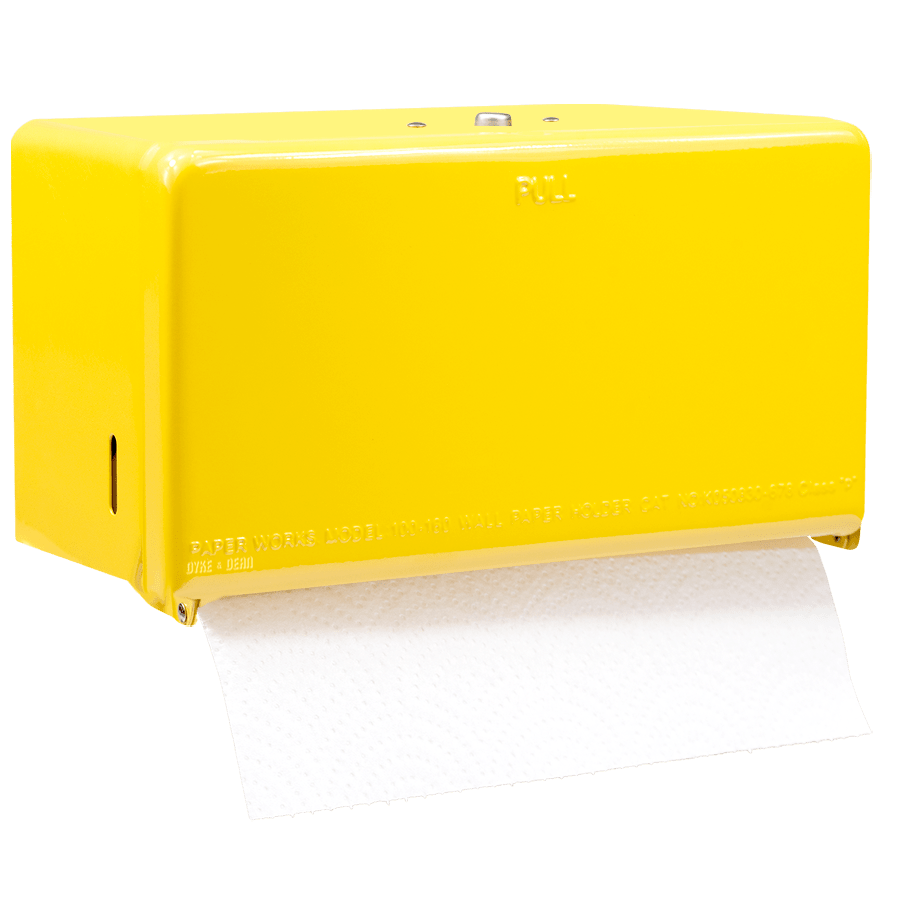 PAPER ROLL TISSUE DISPENSER YELLOW DYKE DEAN