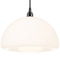 60s OPALINE GLASS PENDANT SHADE - DYKE & DEAN