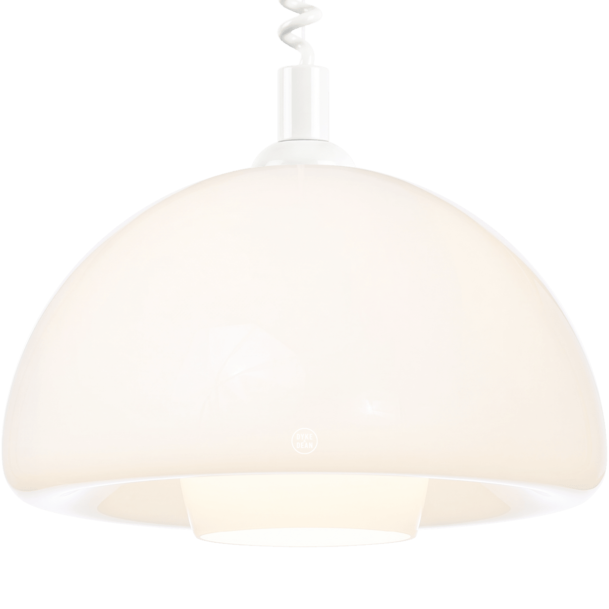 60's OPALINE RETRACTABLE CORD LIGHT - DYKE & DEAN