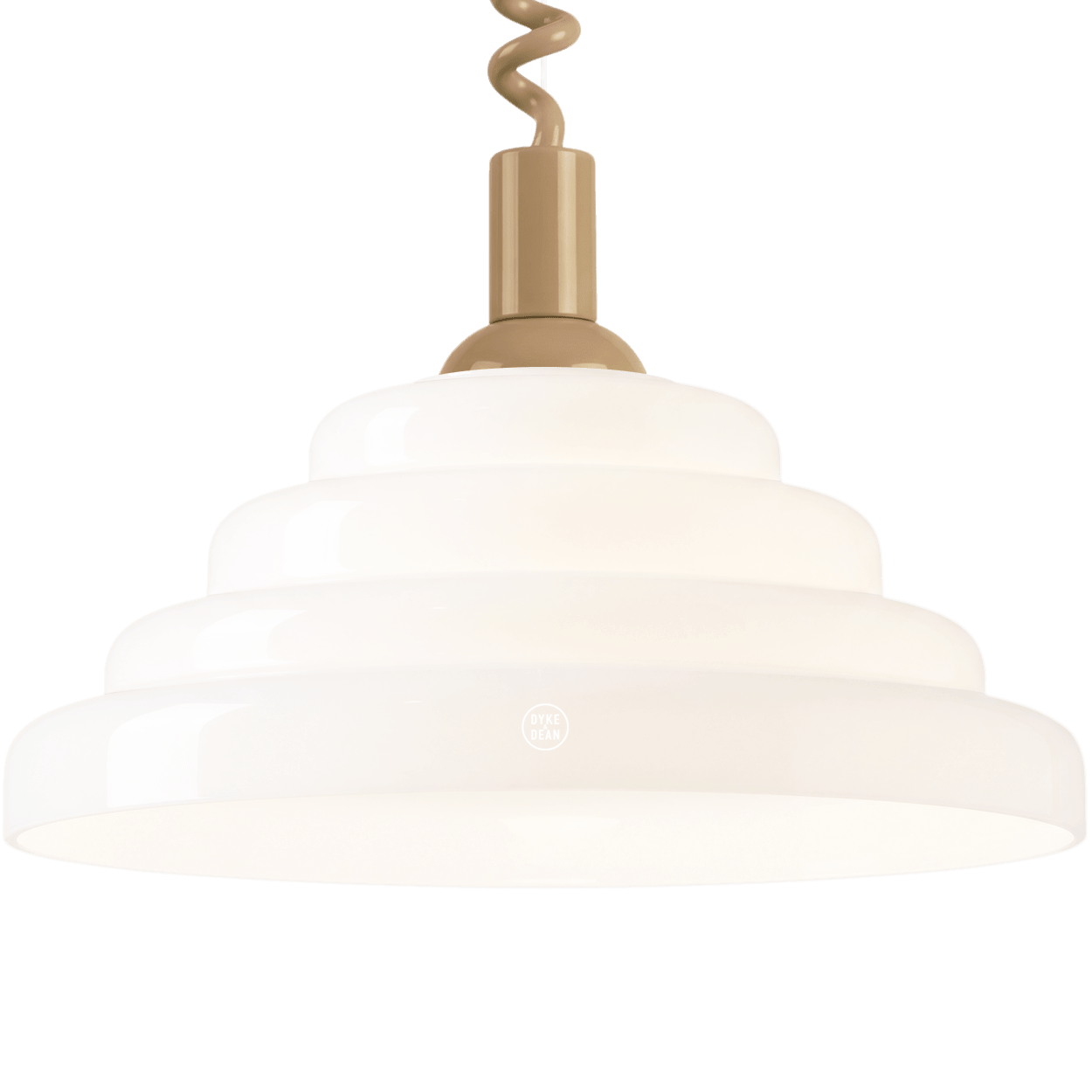 70s OPALINE RETRACTABLE CORD LIGHT - DYKE & DEAN