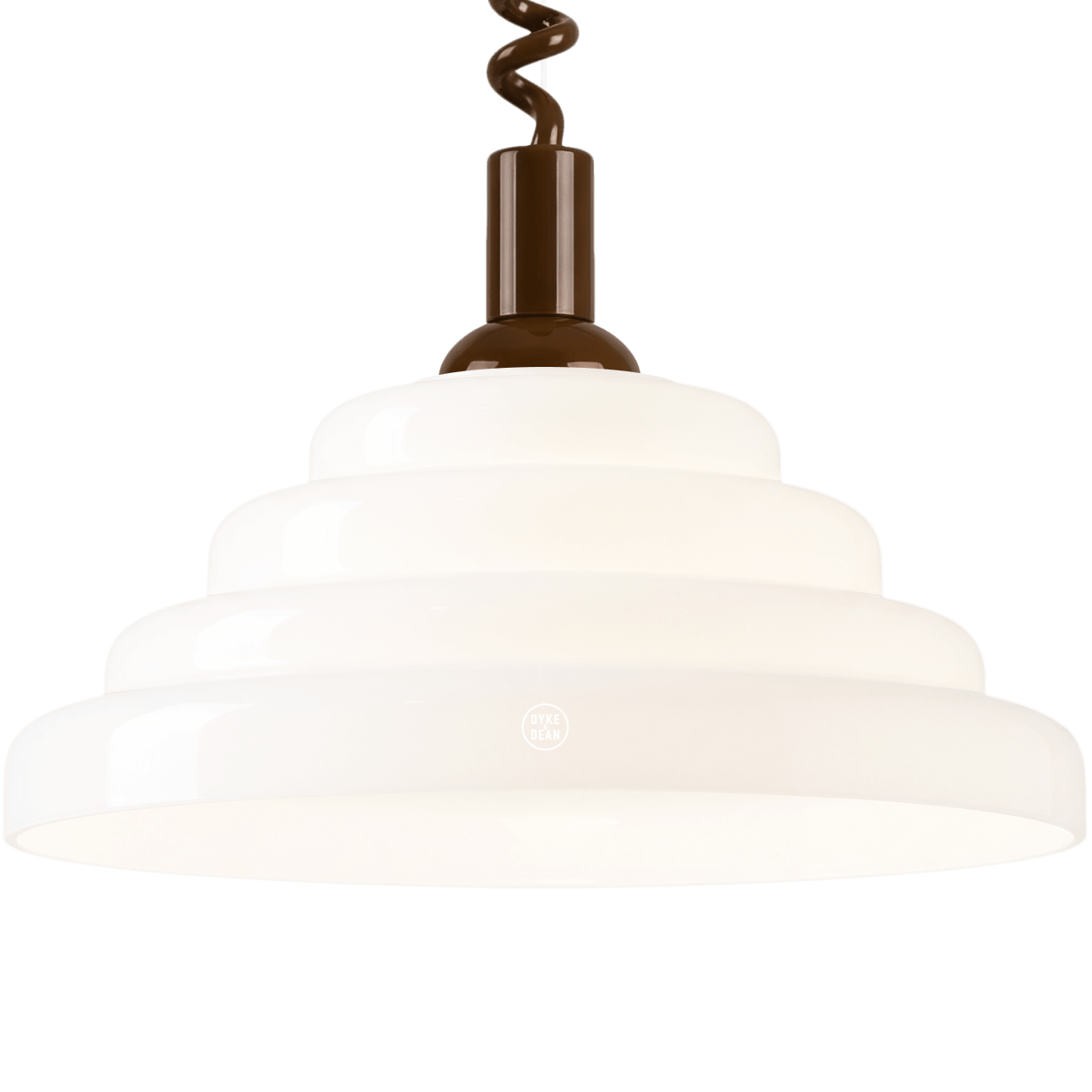 70s OPALINE RETRACTABLE CORD LIGHT - DYKE & DEAN