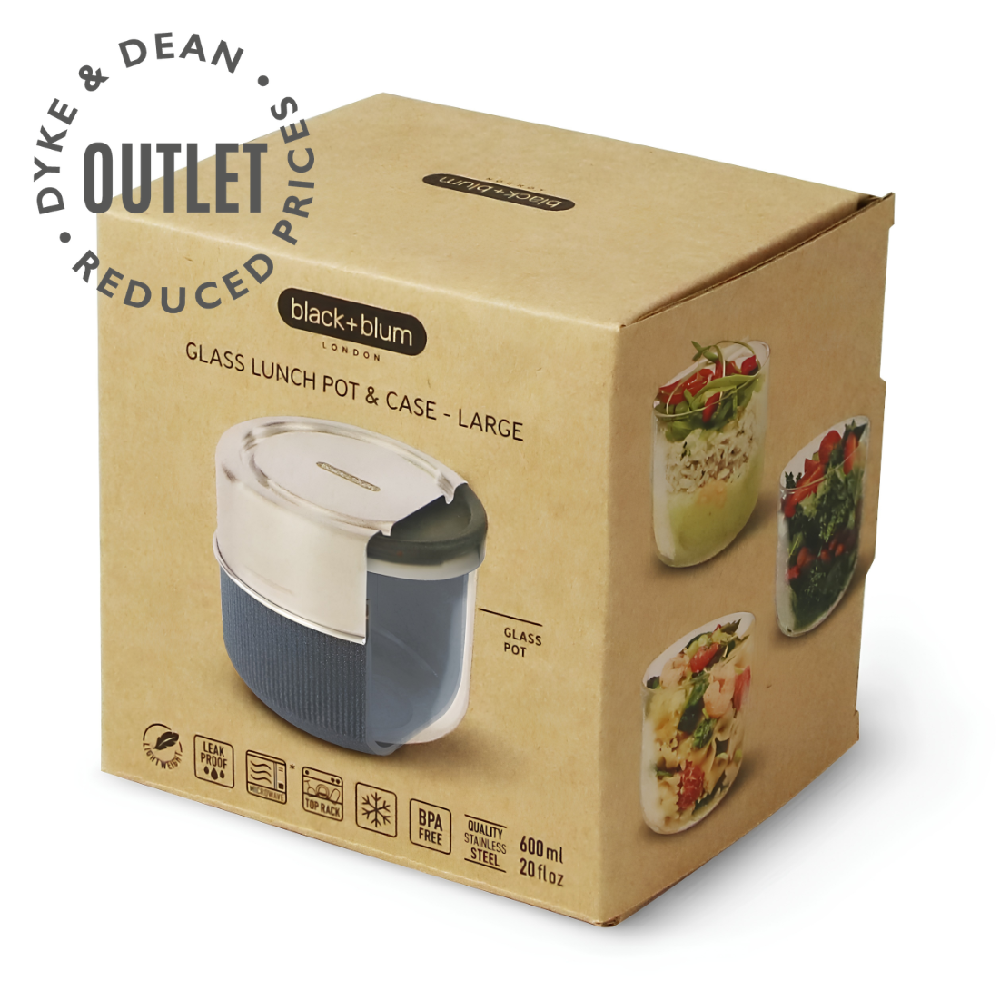 BLACK & BLUM BLUE LUNCH POT OUTLET