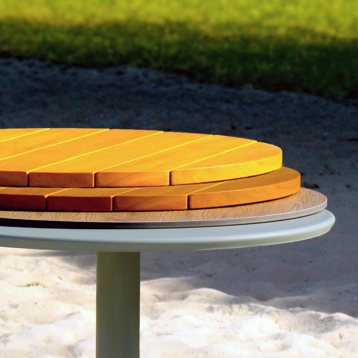 ADICO MAR HIGH TABLE 60 WOOD TOP