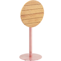 ADICO PLANA ROUND FOLDING HIGH TABLE WOOD TOP