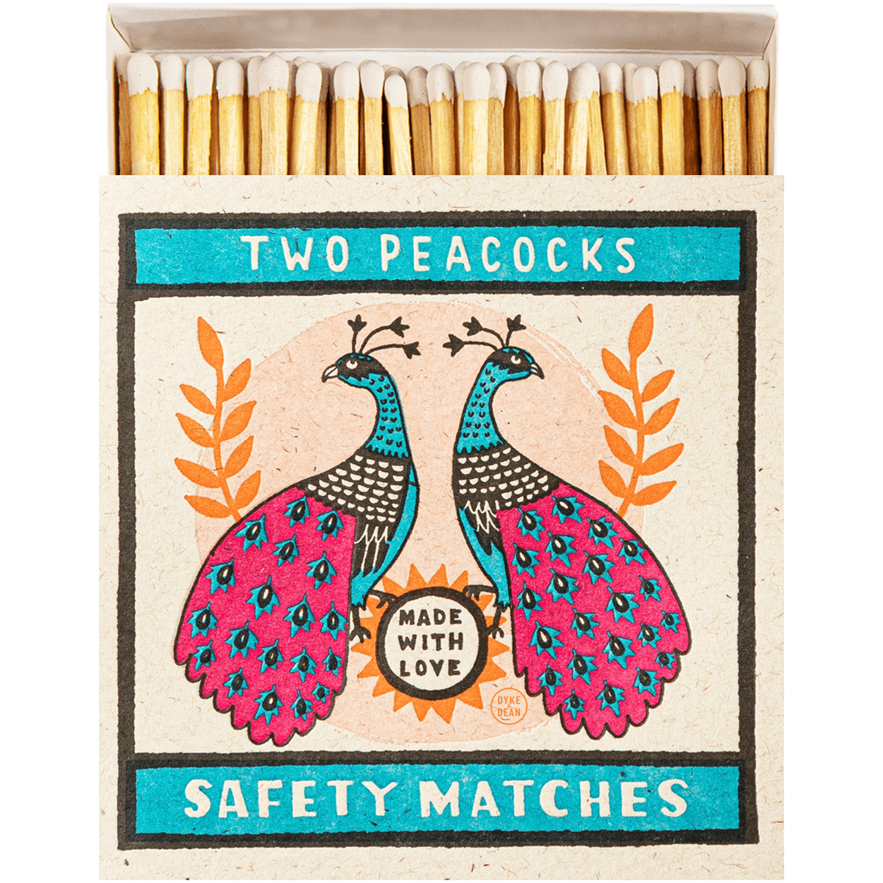TWO PEACOCKS LUXURY SAFETY MATCHES