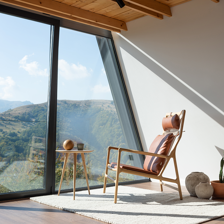 GAZZDA RUNDT ARP BORD RØGET EG 55CM