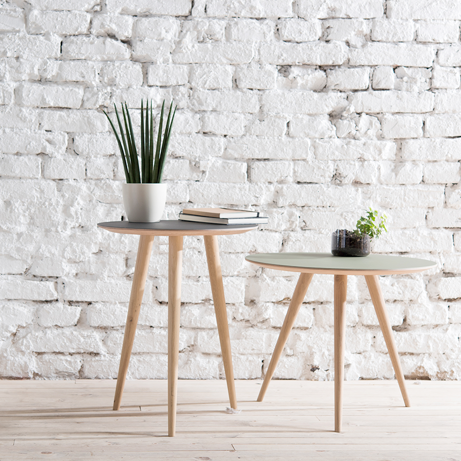 GAZZDA RUNDT ARP BORD RØGET EG 55CM