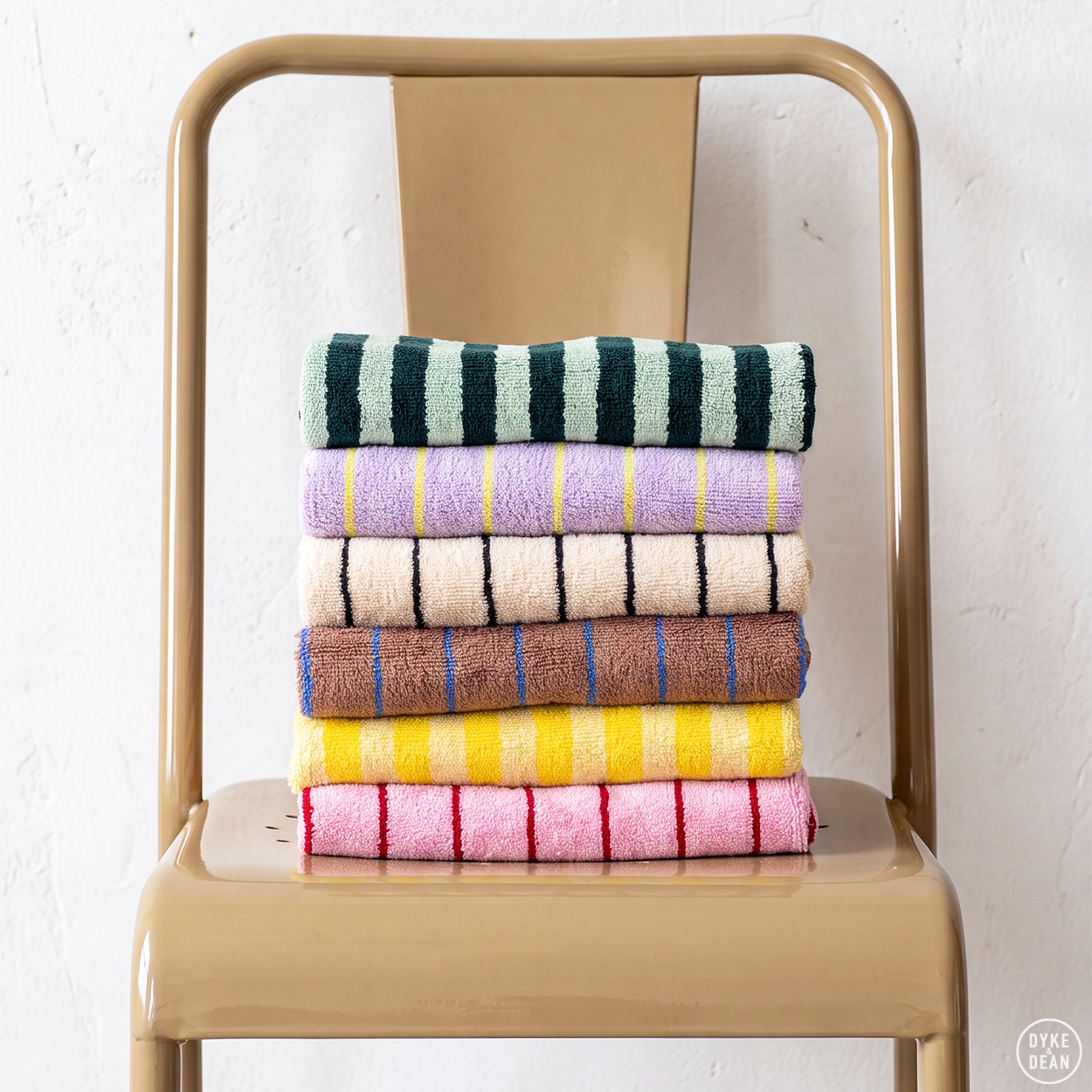 NARAM BATH TOWELS PRISTINE & NEON YELLOW