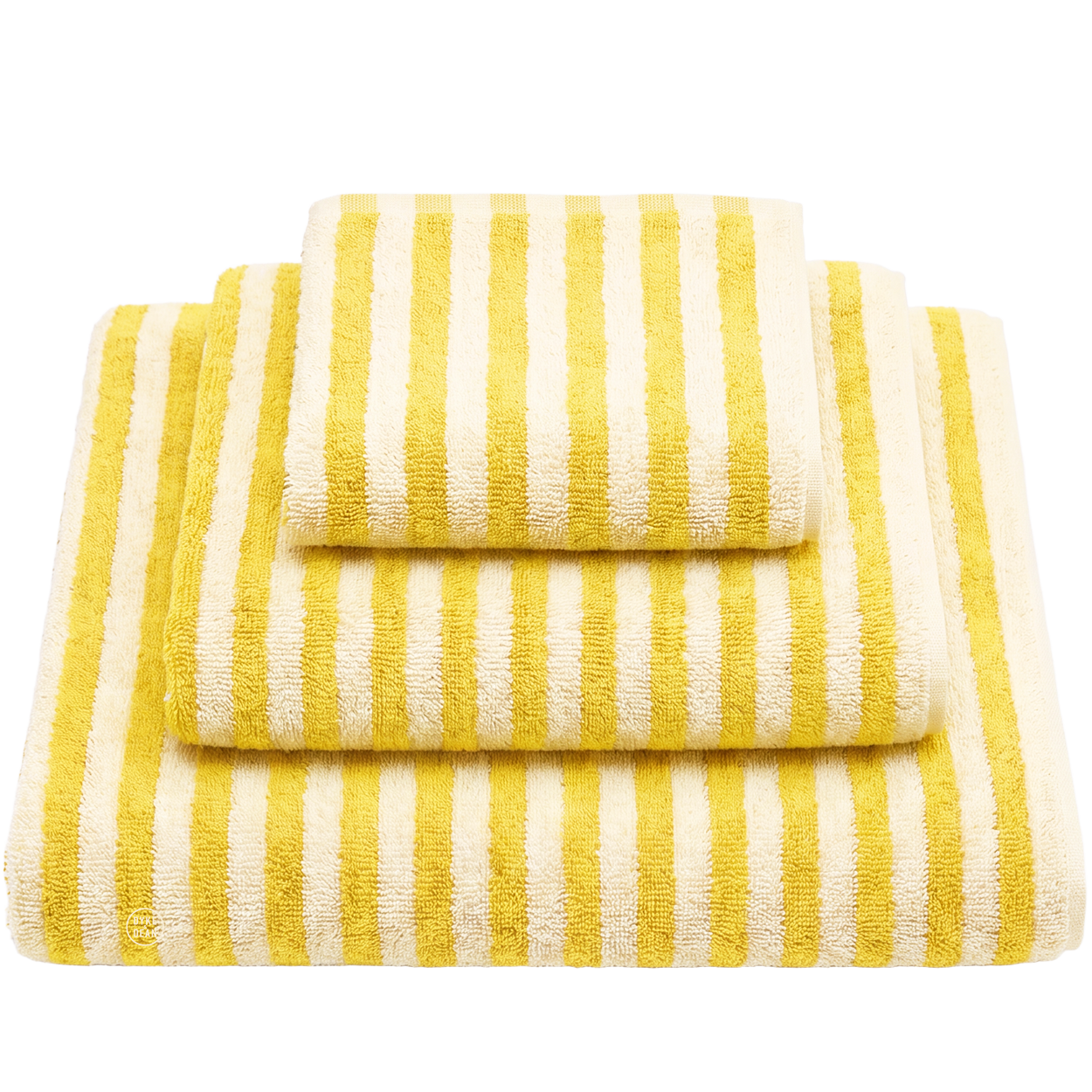 NARAM BATH TOWELS PRISTINE & NEON YELLOW