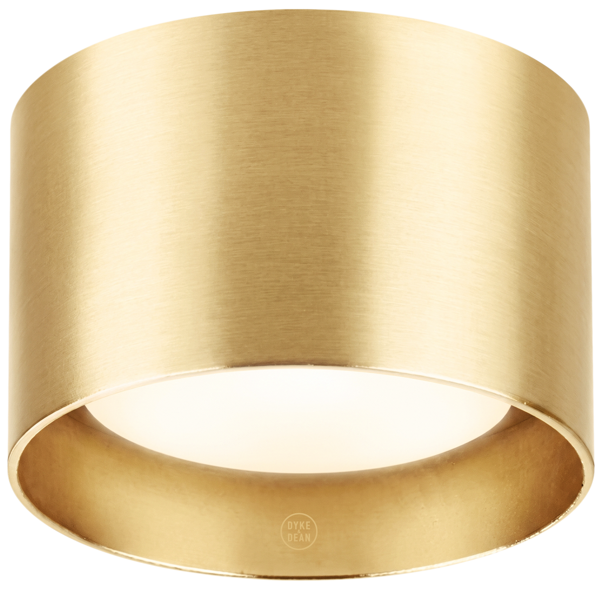 Ceiling puck light brass