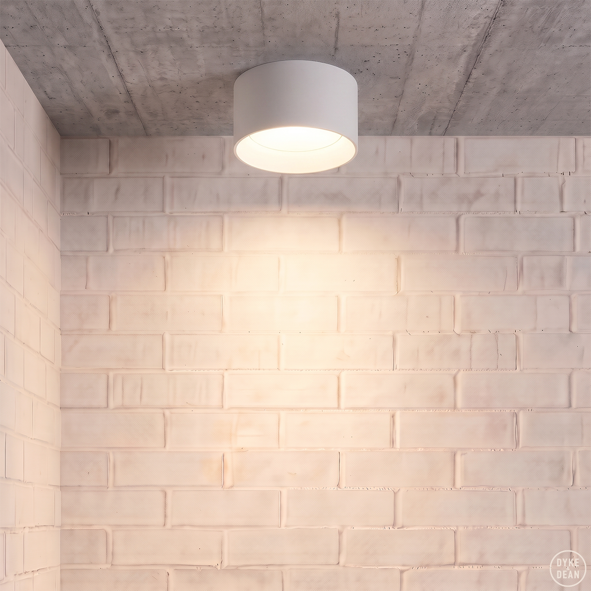 Ceiling puck light white