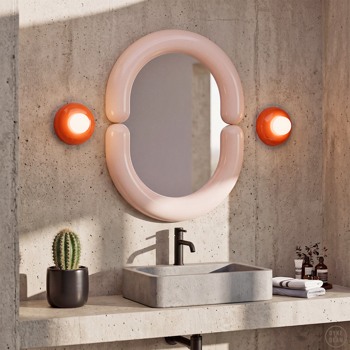 FERROLUCE BUMBUM CERAMIC DISC SCONCE WALL LIGHT