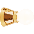Dyke & Dean fixed socket gold ceramic lamp