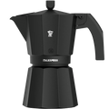 PEZZETTI ESPRESSO COFFEE MAKER BLACK 3 CUP