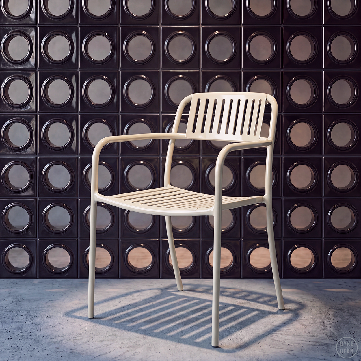 TOLIX PATIO ARMCHAIR