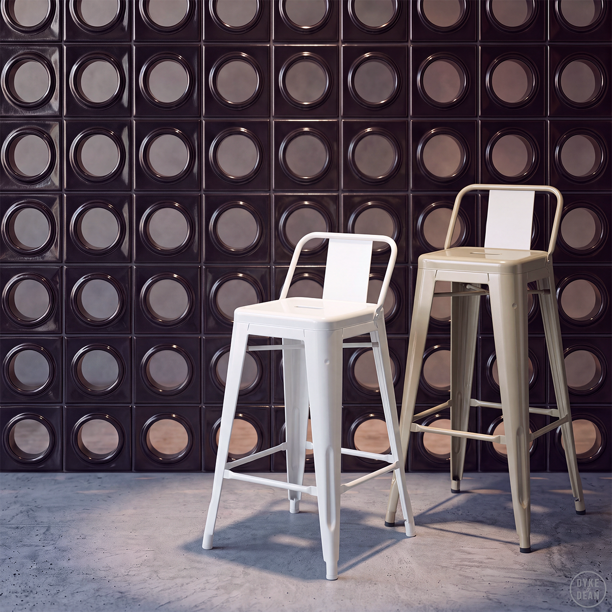 TOLIX HPD65 BAR STOOL