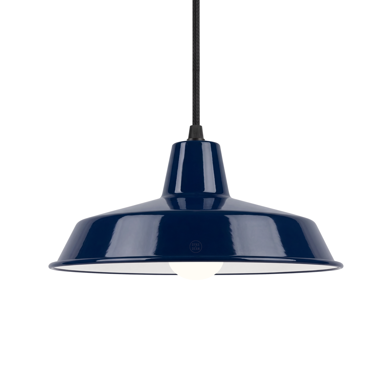 DYKE & DEAN SMALL PENDANT LAMPSHADE BLUE E27 BULB HOLDER