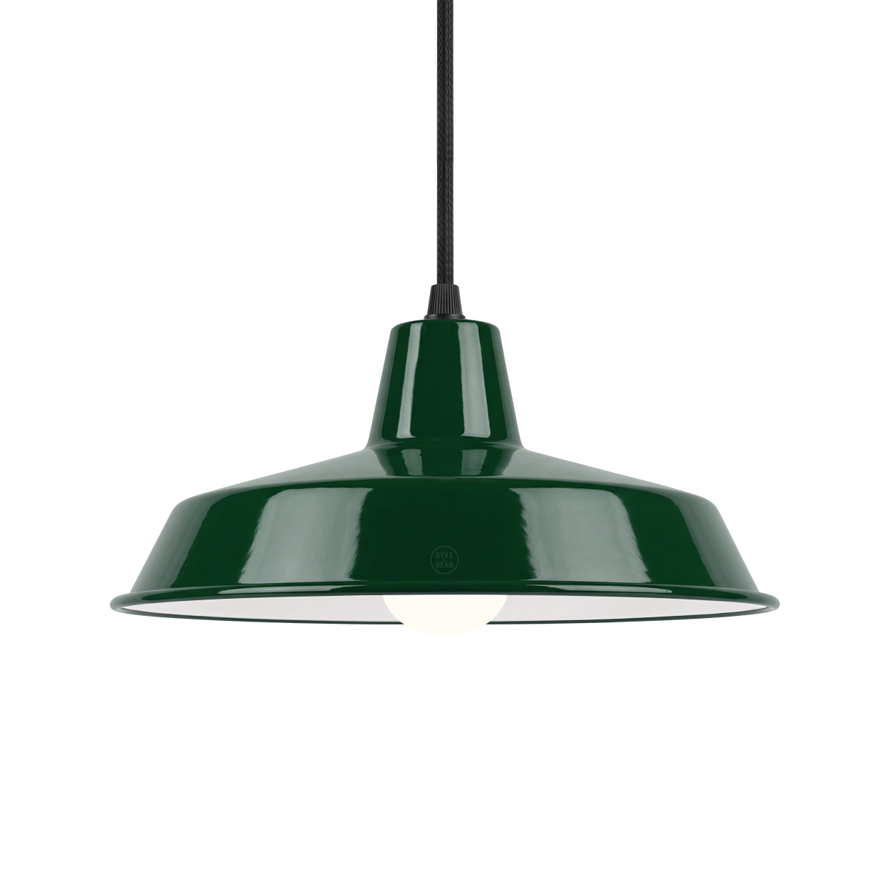 DYKE & DEAN SMALL PENDANT LAMPSHADE GREEN