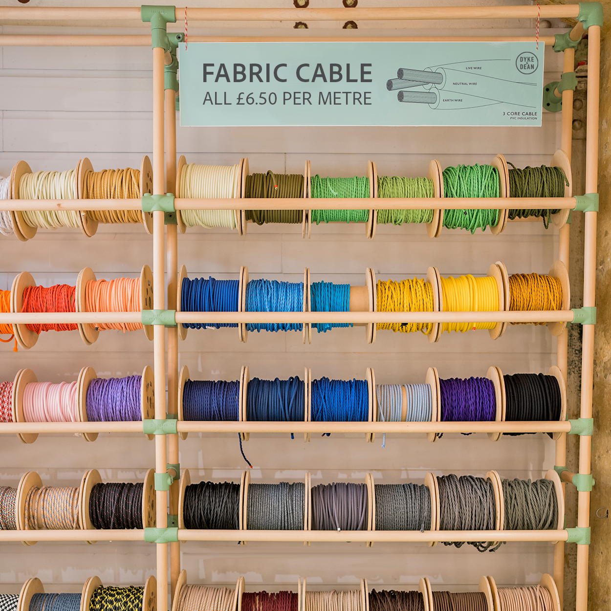 YELLOW ROUND FABRIC CABLE