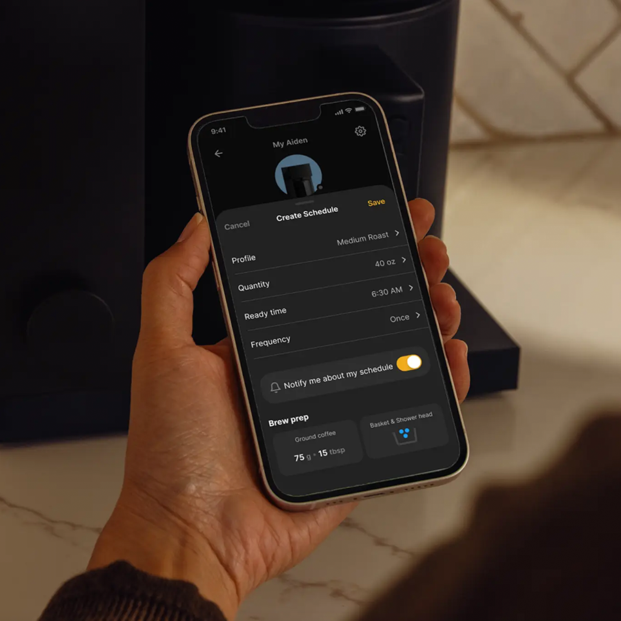 FELLOW BLACK AIDEN PRECISION COFFEE MAKER