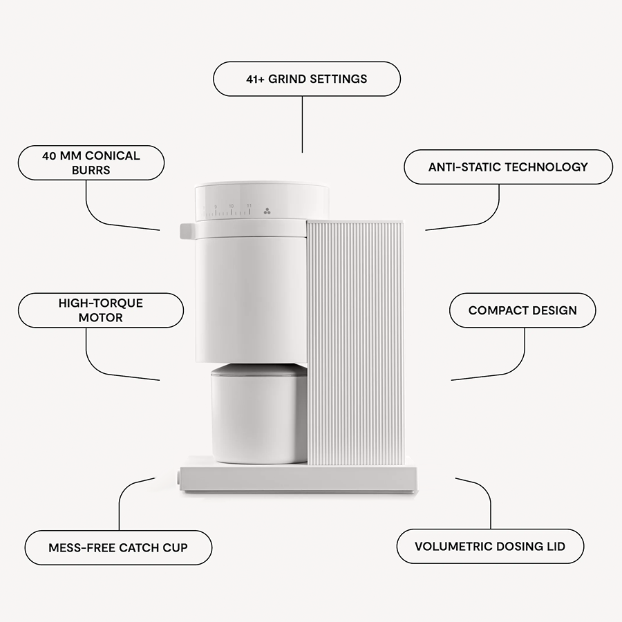 FELLOW WHITE OPUS CONICAL BURR GRINDER