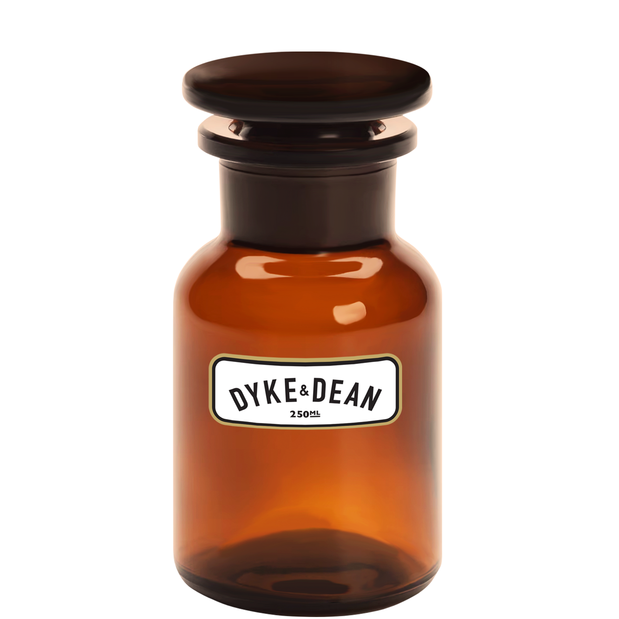 DYKE & DEAN APOTHECARY JAR BROWN GLASS 250ML
