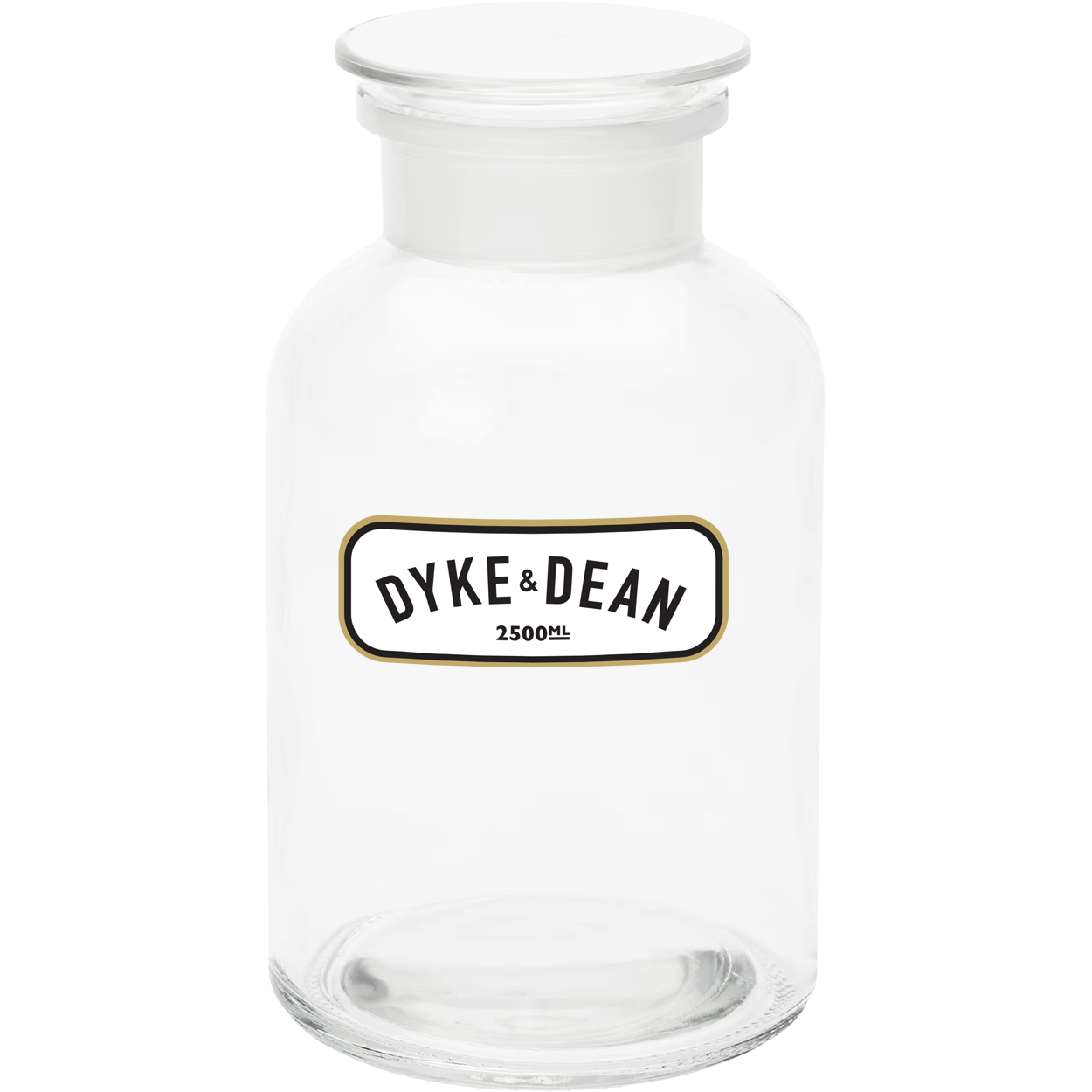 DYKE & DEAN APOTHECARY JAR CLEAR GLASS 500ML